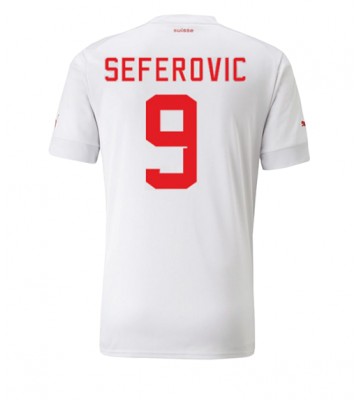 Maillot de foot Suisse Haris Seferovic #9 Extérieur Monde 2022 Manches Courte